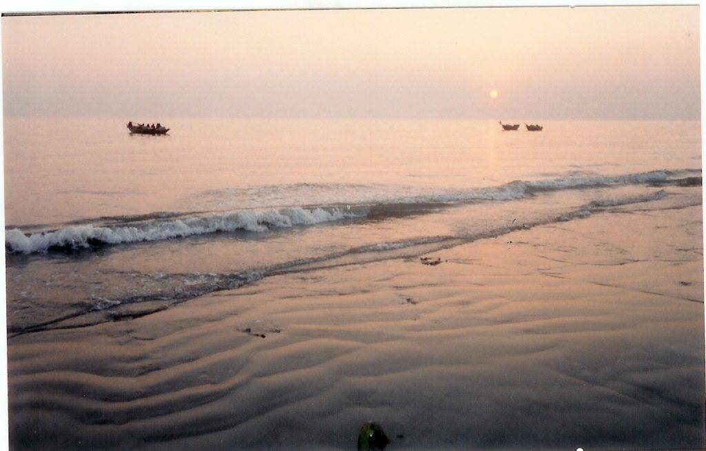 Fishing boats at Bakkhali sea beach