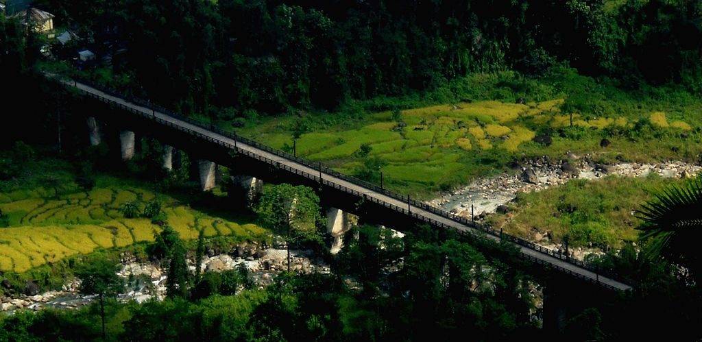 Jhalong Bridge on the river
