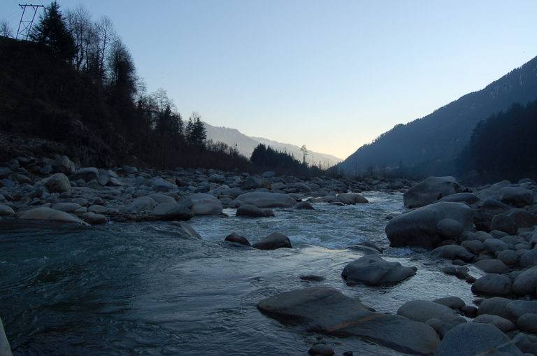 Bipasa river flowing through Manali Van Vihar