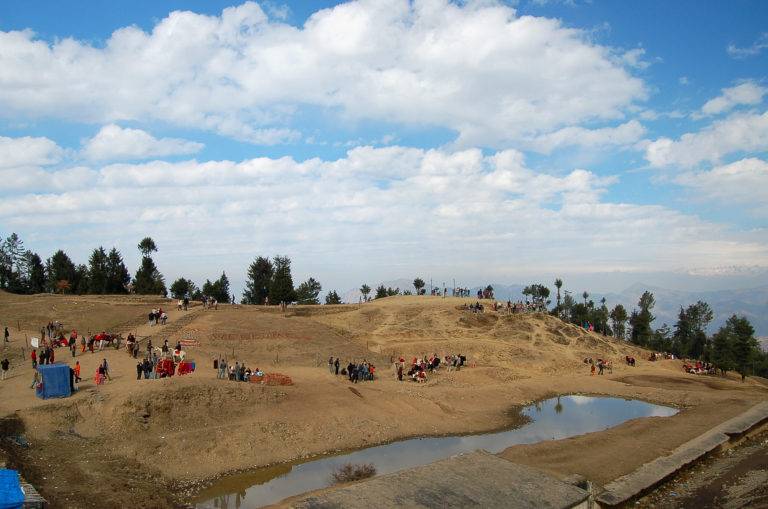 Kufri top and view of mountains