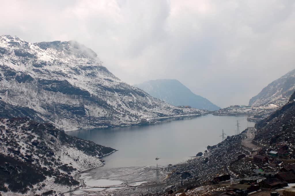 Kupup Lake under a cloudy sky