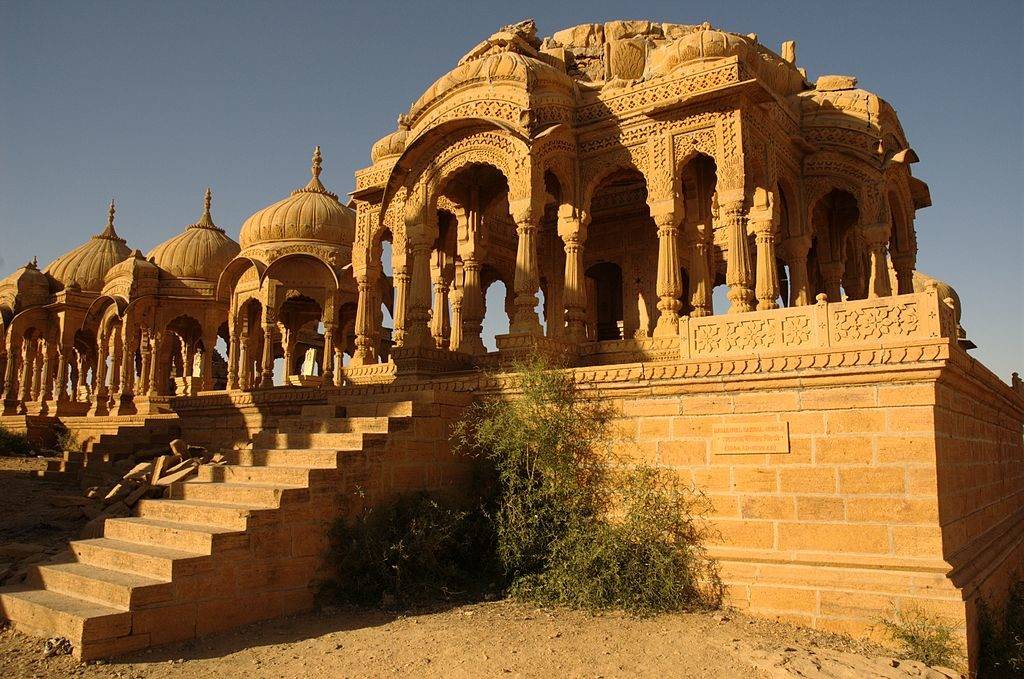 Yellow stone structure of Jaisalmer Bada Bagh