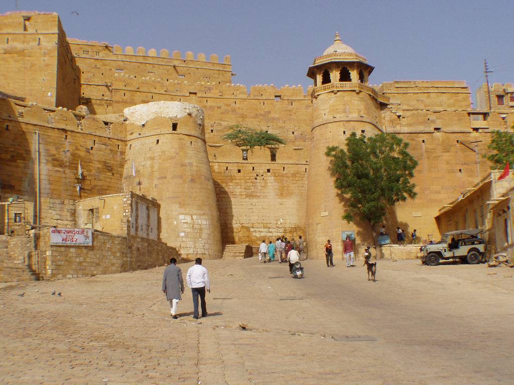 Yellow stone structure of Jaisalmer Fort