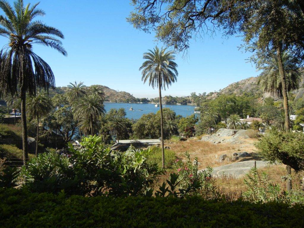 View of Nakki lake and the surrounding hills at Mount Abu