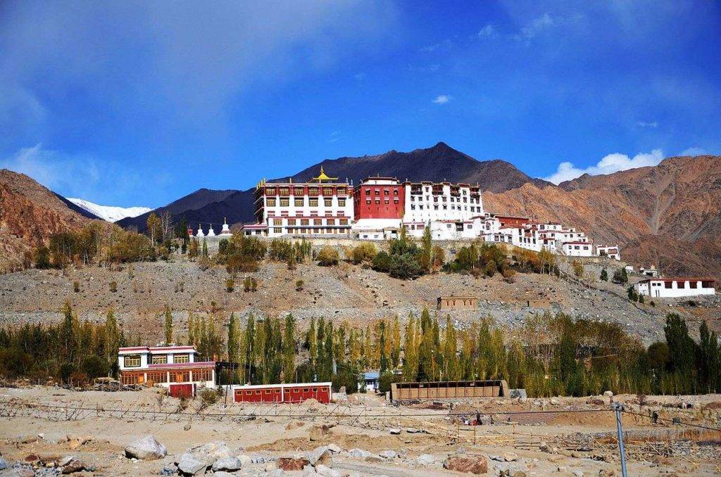 Phyang Monastery at Leh under bright sunlight