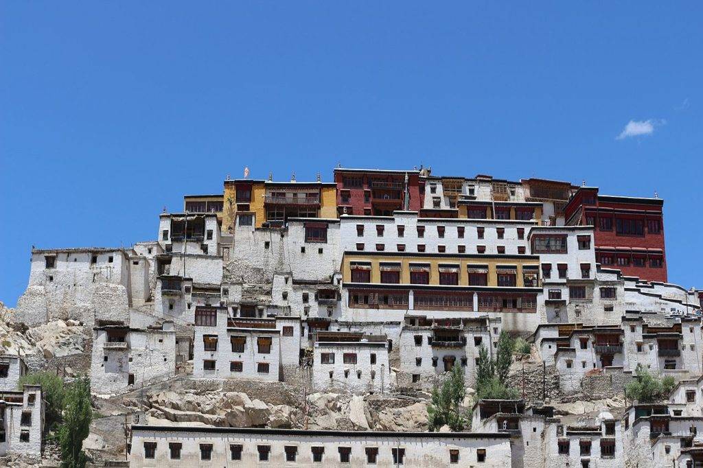 Shey Palace at Leh under a clear blue sky