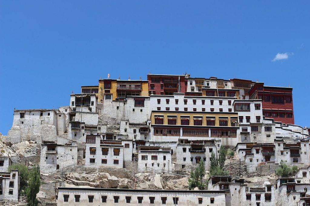 Shey Palace at Leh under a clear blue sky