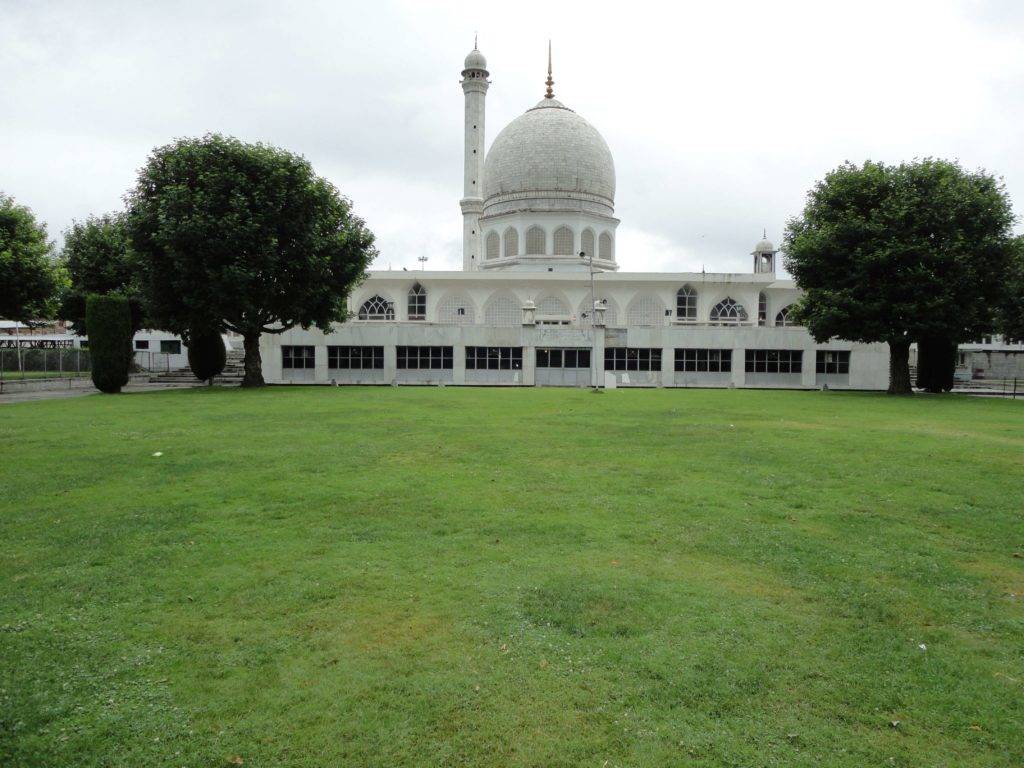 Hazaratbal Shrine and its white marble dome