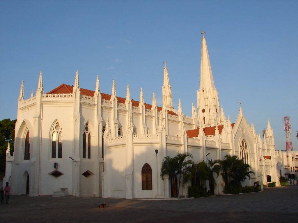 Architecture of Santhome Cathedral Basilica in Chennai