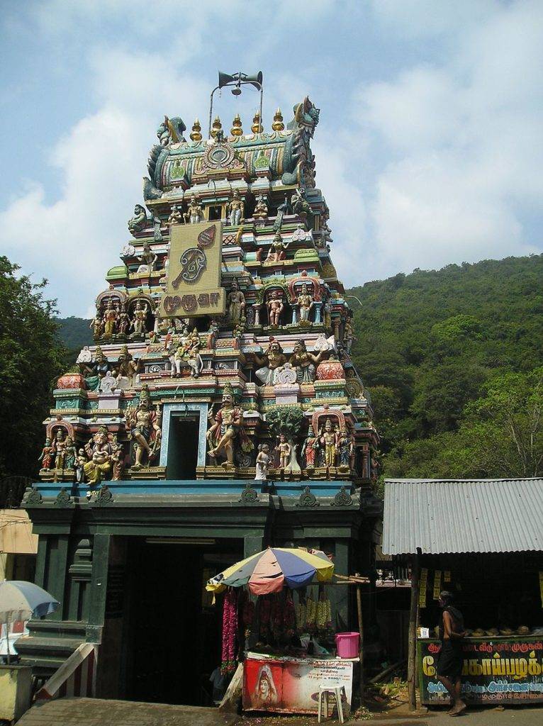 Entrance gate of Pazhamudhir Solai at Madurai