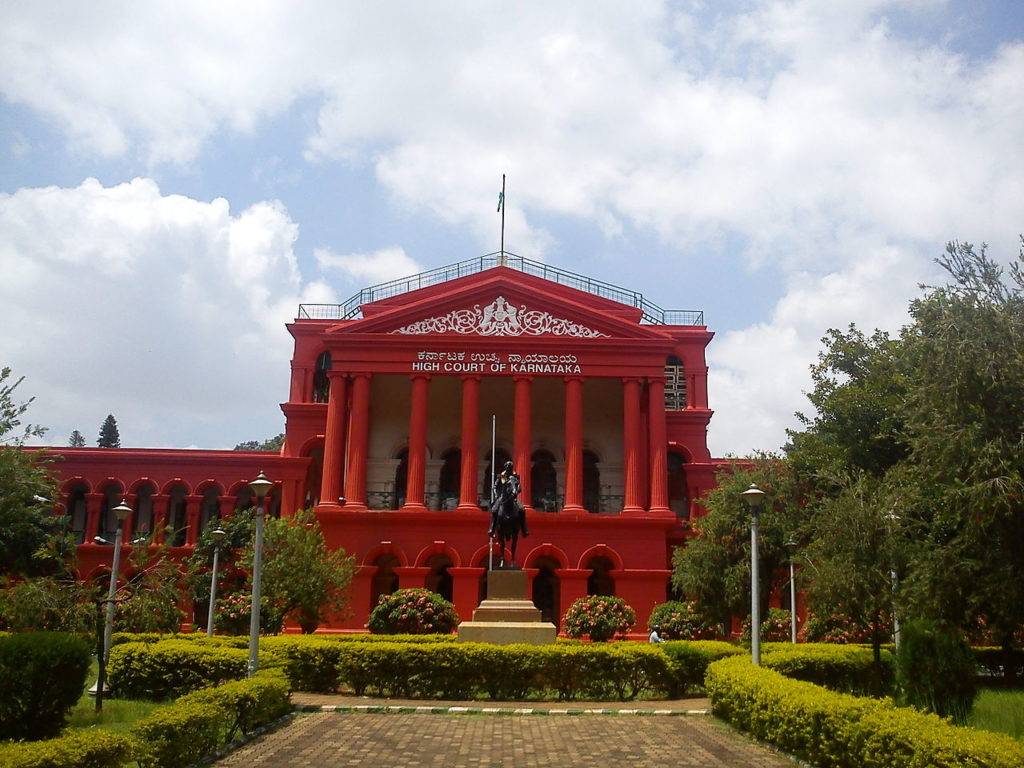 The red build of Karnataka High Court at Bangalore