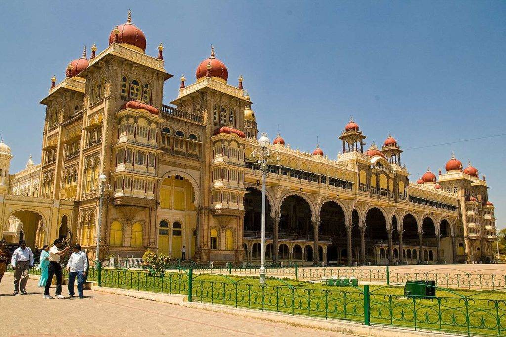 Mysore Palace under bright sun