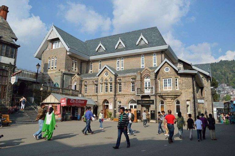 Shimla Mall Road on a Clear Day