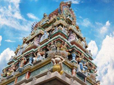 Dome of a South Indian Temple