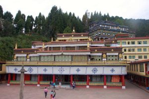 Colorful building of Rumtek Monastery near Gangtok
