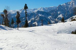 Snow cover near Rotanf Pass in Himachal