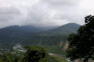 Jhalong under a cloudy sky