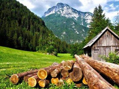 A Wooden Hut in Kashmir