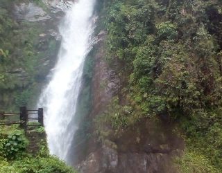 White waters coming down from Changey Waterfalls