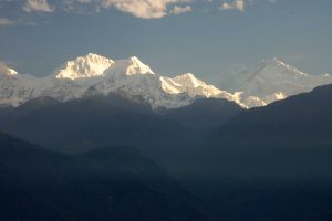 Sunlight on Kanchenjunga as seen from Pelling