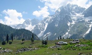 Snow Capped Mountains at Sonamarg
